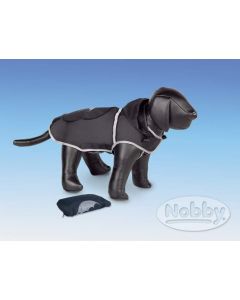 Kabanica za pse RAINY crna, dostupna u veličinama 26cm-48cm