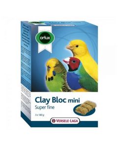 Orlux: Kamen za kljucanje Clay bloc Mini, 3 x 180gr