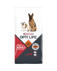 Opti Life: Hrana za osetljive srednje i velike pse Medium/Maxi Digestion, 12.5 kg