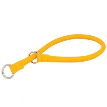 Collar: Kožna davilica Glamour Style, žuta