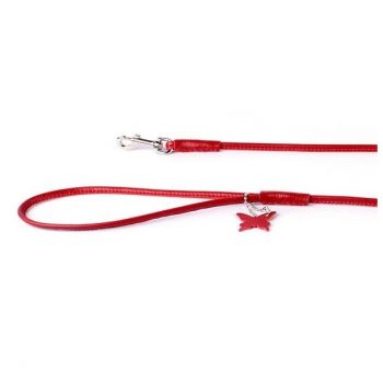 Collar: Kožni povodac Glamour Style, crveni