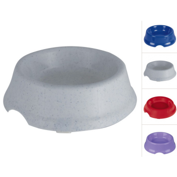 Činija plastična za mačke, sa gumenim stoperom, 0.5l, 14cm