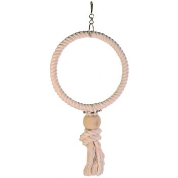 Pamučni prsten sa drvenom kuglom, 24 cm