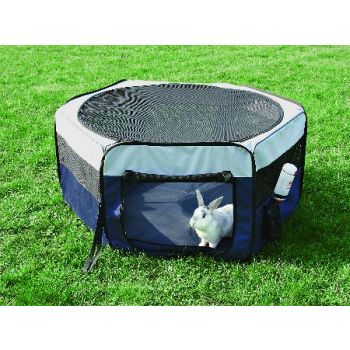 Kućica platnena za male životinje, 130x55 cm, plavo/siva