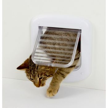 Vrata za mačke bela 238X267mm