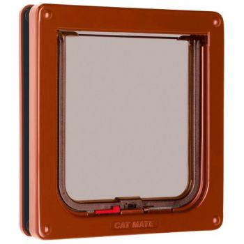 Vrata za mačke braon 200x192mm CatMate