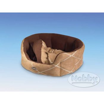 Ležaljka "Danio" svetlo braon/ braon "S" 45x40x19cm