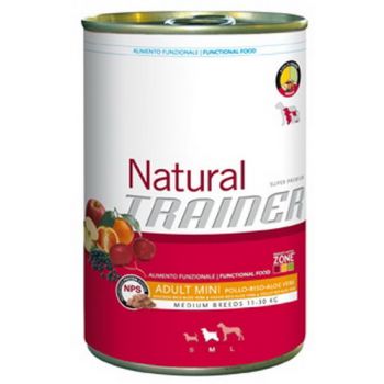 TRAINER NATURAL Adult Medium Chicken, Rice and Aloe Vera 400g