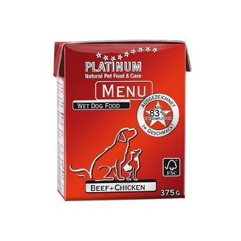 Platinum: Vlažna hrana za pse Dog Menu Govedina i Piletina, 375 gr