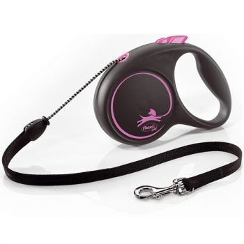 Flexie: Povodac Black Design Cord, Roze