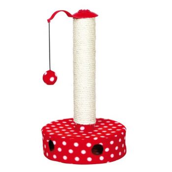 Stub grebalica, pliš, 45cm, crveno-bela