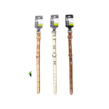 Ogrlica za pse Bling Bone - bela