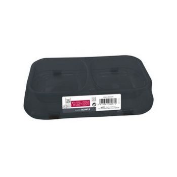 Plastična posuda za mačke - dupla 2x150ml