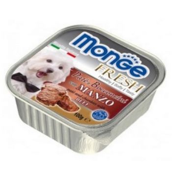 Monge: Pašteta za pse sa komadićima mesa Fresh Pate, 6 x 100 gr
