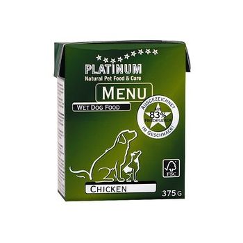 Platinum: Vlažna hrana za pse Dog Menu Piletina, 375 gr