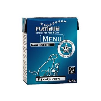 Platinum: Vlažna hrana za pse Dog Menu Piletina i Riba, 375 gr
