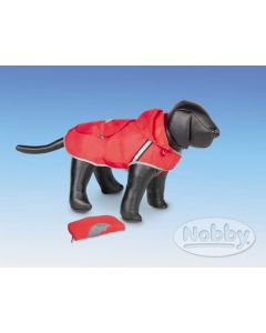 Kabanica za pse RAINY crvena, dostupna u veličinama 26cm-48cm