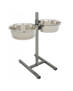 Metalni stalak sa posudama metal Inox 4,5L za ljubimce Trixie