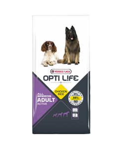 Opti Life: Visokokalorična hrana za pse Active All Breeds, 12.5 kg