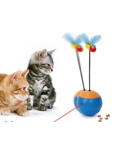 Interaktivna rotirajuća igračka za hranjnje mačke sa laserom 